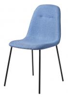 Стул C-1101 синий/матовый черный. Фото №1