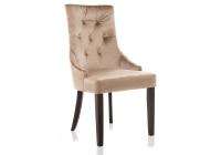 Стул деревянный Elegance dark walnut / fabric beige фото Стул деревянный Elegance dark walnut / fabric beige