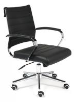 Кресло CITY-LOW кож/зам, черный