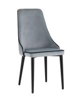 Стул Луис с кантом велюр серый фото Стул Луис с кантом велюр серый. Фото №1