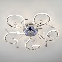 Потолочная люстра Eurosvet Curl 90129/5 хром 64W. Фото №1