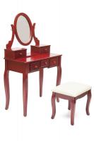 Туалетный столик с пуфом NY-V3023 (Вишня)
