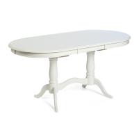 Стол обеденный белый раздвижной Ева (Eva) (Pure white (белый) фото Стол обеденный белый раздвижной Ева (Eva) (Pure white (белый)