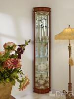 Витрина угловая №781  пекан фото Витрина угловая №781  пекан