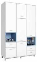 Шкаф комбинированный Polini Kids Mirum, белый