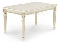 Стол деревянный Шанталь слоновая кость / золото фото Стол деревянный Шанталь слоновая кость / золото. Фото №1