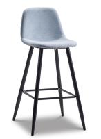 Барный стул 350B голубой/черный фото Барный стул 350B голубой/черный. Фото №1
