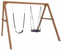 Качели детские Р911-20, коричневый фото Качели детские Р911-20, коричневый. Фото №1