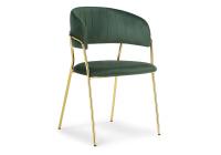 Стул Kamelia dark green / gold фото Стул Kamelia dark green / gold. Фото №1