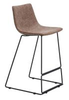 Стул полубарный CQ-8347B коричневый 2090 фото Стул полубарный CQ-8347B коричневый 2090. Фото №1