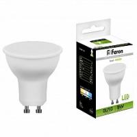 Лампа светодиодная Feron LB-560 GU10 9Вт 4000K 25843 фото Лампа светодиодная Feron LB-560 GU10 9Вт 4000K 25843
