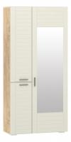 Шкаф для одежды Livorno  НМ 013.36 (фасад с зеркалом), Софт Панакота, Дуб Бунратти. Фото №1