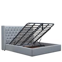 Кровать GC1726 серая с ящиком для белья фото Кровать GC1726 серая с ящиком для белья. Фото №1