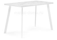Стол деревянный Тринити Лофт 120 25 мм сабия / белый матовый