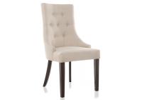 Стул деревянный Elegance dark walnut / fabric cream фото Стул деревянный Elegance dark walnut / fabric cream