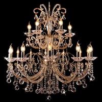 Подвесная люстра Eurosvet Gift 2049/12+6 золото Strotskis. Фото №1