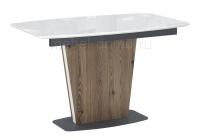 Стол Теон 120 лиственница / белый / пластина серая Стол Теон 120 лиственница / белый / пластина серая