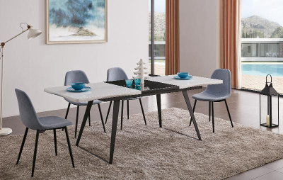 Стол DT-93 белый/черный (Vermont). Фото №2