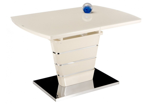 Стол стеклянный Space 120 бежевый. Фото №2