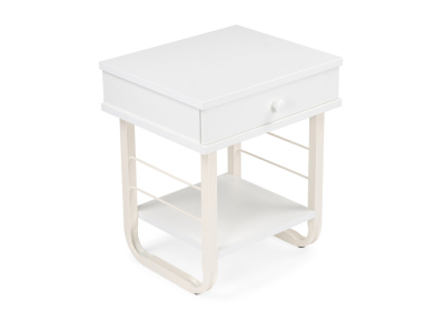 Тумба прикроватная Малгома белая. Фото