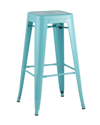 Стул барный TOLIX голубой матовый. Фото №1