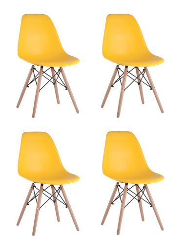Стул DSW желтый x4. Фото №2