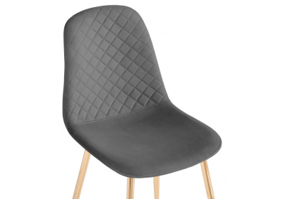 Стул Dabl dark gray / gold фото Стул Dabl dark gray / gold. Фото №5