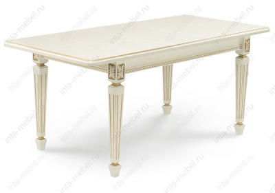 Стол деревянный Шанталь слоновая кость / золото фото Стол деревянный Шанталь слоновая кость / золото. Фото №2