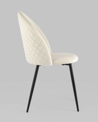 Стул Lilly велюр бежевый фото Стул Lilly велюр бежевый. Фото №4