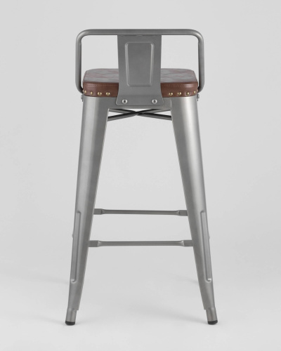 Стул полубарный TOLIX SOFT серебристый. Фото №7