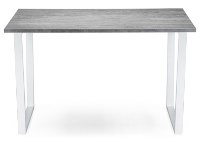 Стол деревянный Лота Лофт 120 25 мм белый матовый / бетон фото Стол деревянный Лота Лофт 120 25 мм белый матовый / бетон. Фото №2