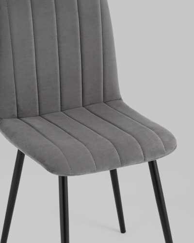 Стул Easy велюр темно-серый. Фото №9