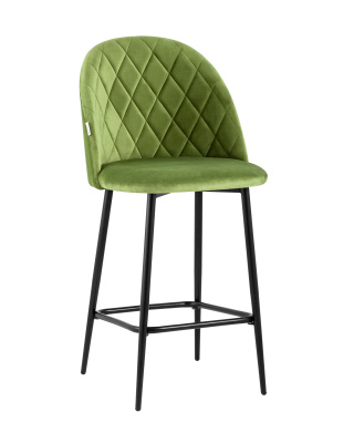 Стул полубарный Марсель велюр травяной. Фото