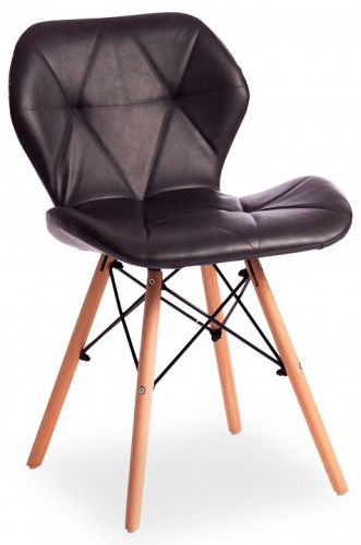 Стул STUTTGART (mod. 74) экокожа/дерево береза/металл, 50 х 47 х 73 см, серый 22 (поставляется по 4 шт). Фото №1