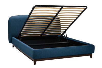 Кровать с ортопедическим основанием и ящиком Сканди Лайт 1.8 Сапфир. Фото