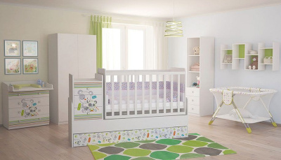 Комод пеленальный Polini Kids Simple 1580, белый. Фото №5