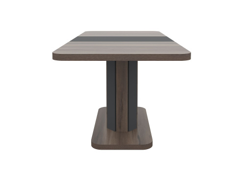 Стол раскладной А56 120/160x80 см вяз каменный/графит. Фото №4