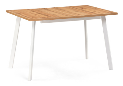 Стол деревянный Стол раскладной Колон Лофт 120 25 мм дуб вотан / белый матовый фото Стол деревянный Стол раскладной Колон Лофт 120 25 мм дуб вотан / белый матовый. Фото №2
