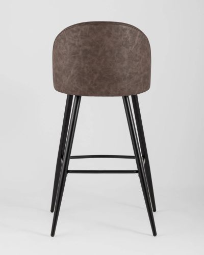 Стул барный Лион коричневая экокожа. Фото №6