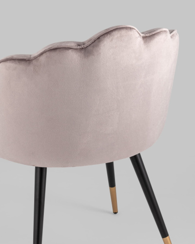 Стул Камилла велюр пепельно-розовый. Фото №8