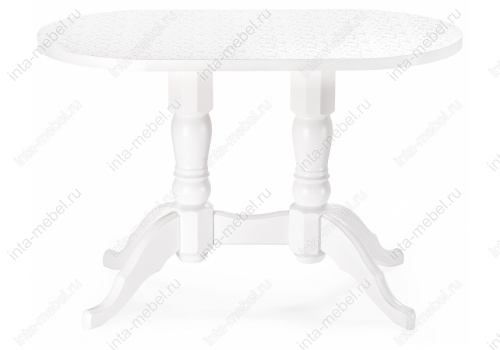 Стол деревянный Адней белый / рисунок. Фото №2