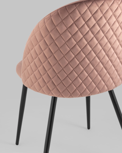 Стул Lilly велюр пыльно-розовый. Фото №8