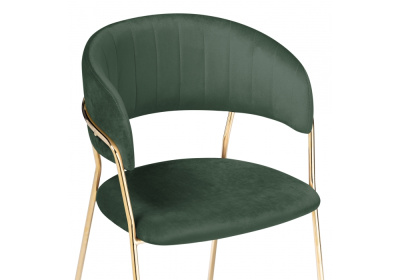 Стул Kamelia dark green / gold фото Стул Kamelia dark green / gold. Фото №4