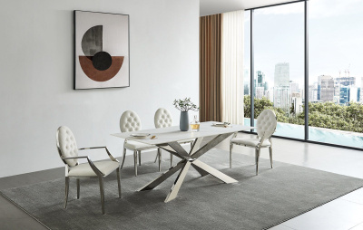 Стул Y110С бежевый бархат. Фото №5