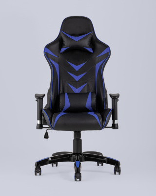 Кресло игровое TopChairs Corvette синее фото Кресло игровое TopChairs Corvette синее. Фото №5