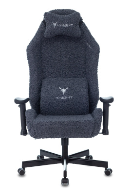 Кресло игровое Knight T1 синий экомех с подголов. крестовина металл. Фото №5