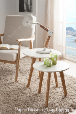 Комплект из двух столиков DUPEN CT-904 Белый. Фото