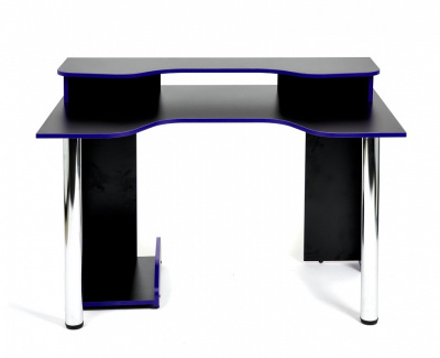 Подставка п/сист. блок StrikeRack NEO black/blue, черный/синяя кромка. Фото