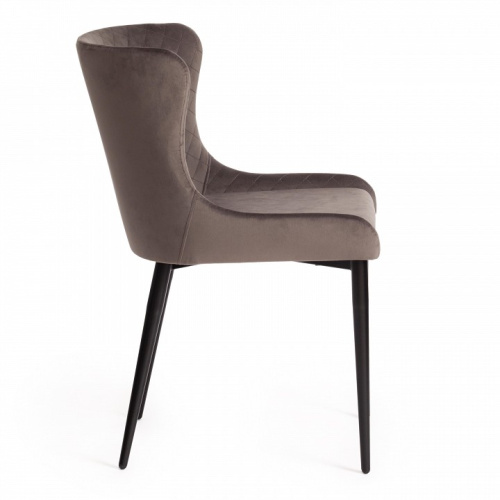 Стул MANTRA (mod. 713) ткань/металл, 49х61х82 см, высота до сидения 49 см, темно-серый barkhat 14/черный (поставляется по 4 шт). Фото №2