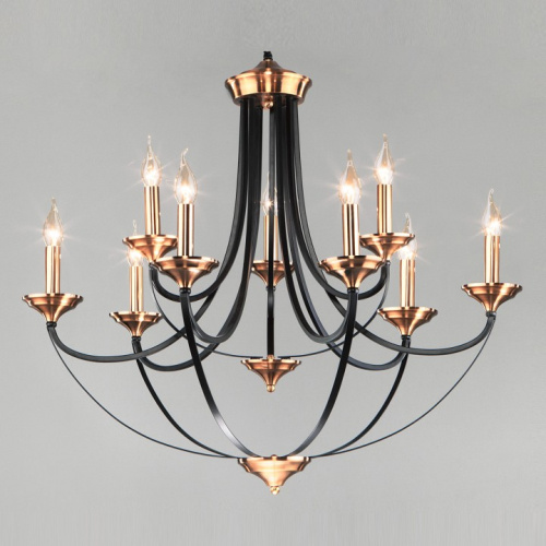 Подвесная люстра Eurosvet Lazzaro 60098/9 черный. Фото №1